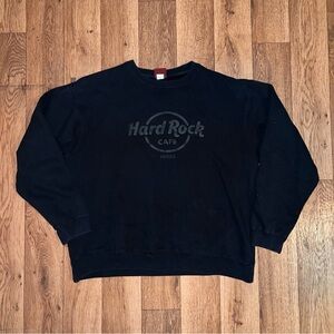 Hard Rock Cafe Venice Black Crewneck Sweater